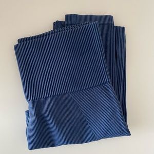 Blue Ripped Leggings